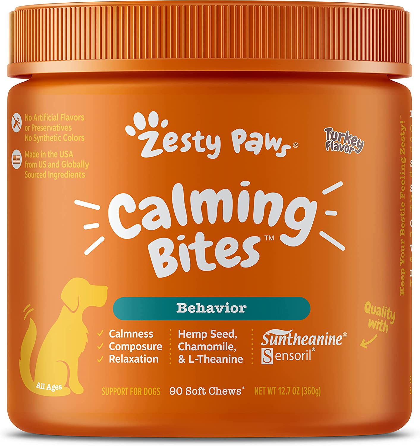 zesty paws calming melatonin chews for dogs