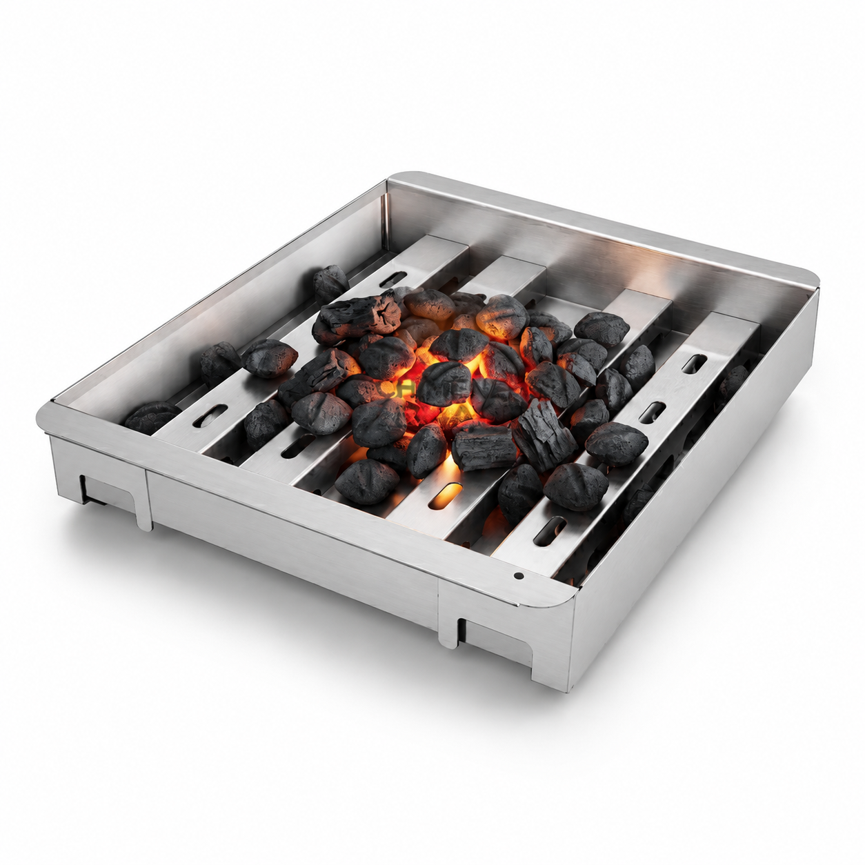 Bandeja de carbón para asador de gas