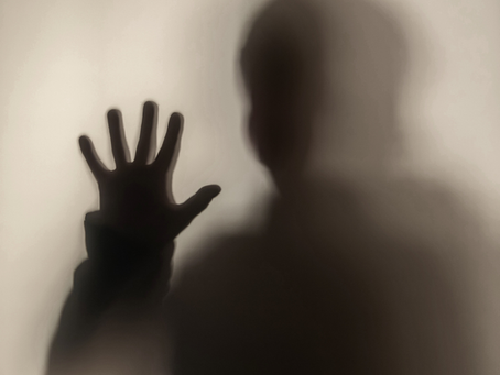 Reaching for contact through the veil of safety. The ache of being seen, and the fear that keeps us from it.