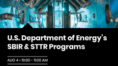 Aug 4 DOE SBIR STTR Webinar with Colorado SBDC
