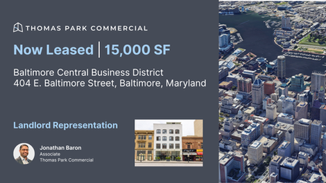 Thomas Park Commercial Leases 15,000 SF Building in Baltimore