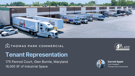 Thomas Park Commercial Completes 18,000 SF Lease for 1st Class Moving & Storage