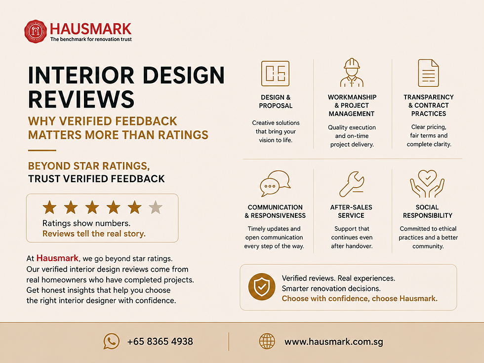 Interior Design Reviews - Why Verified Feedback Matters More Than Ratings