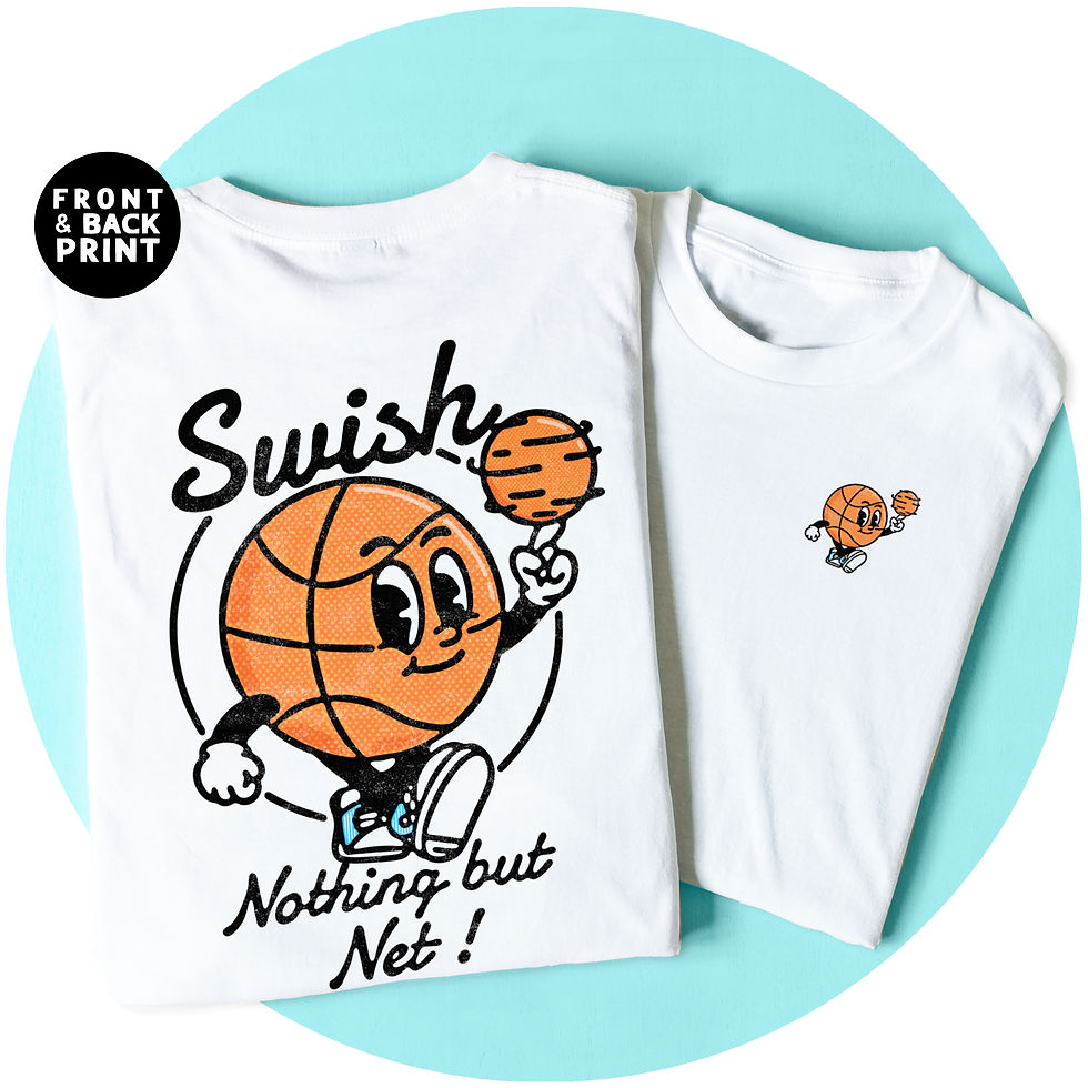 Basketball Retro Sports Mascot T-shirt