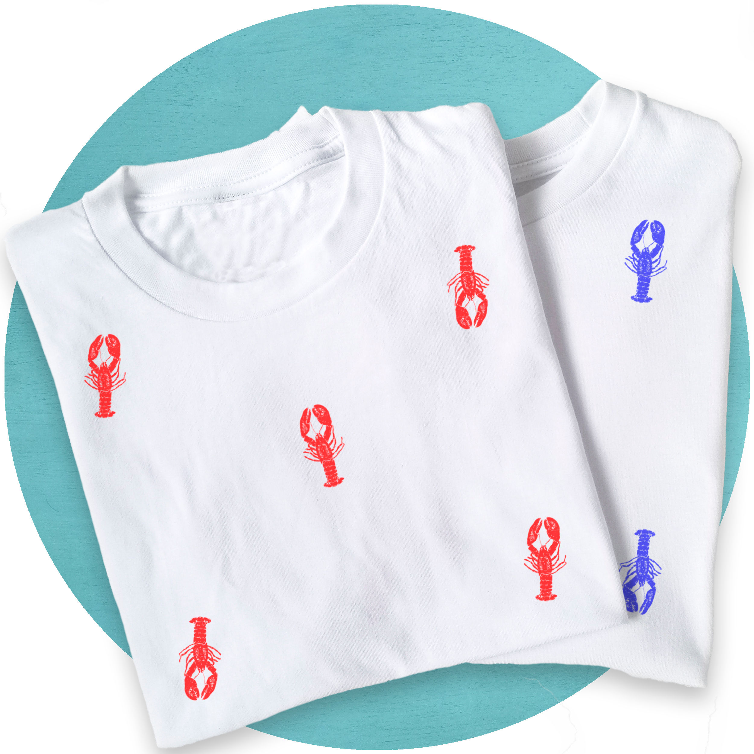Lobster Pattern T-shirt