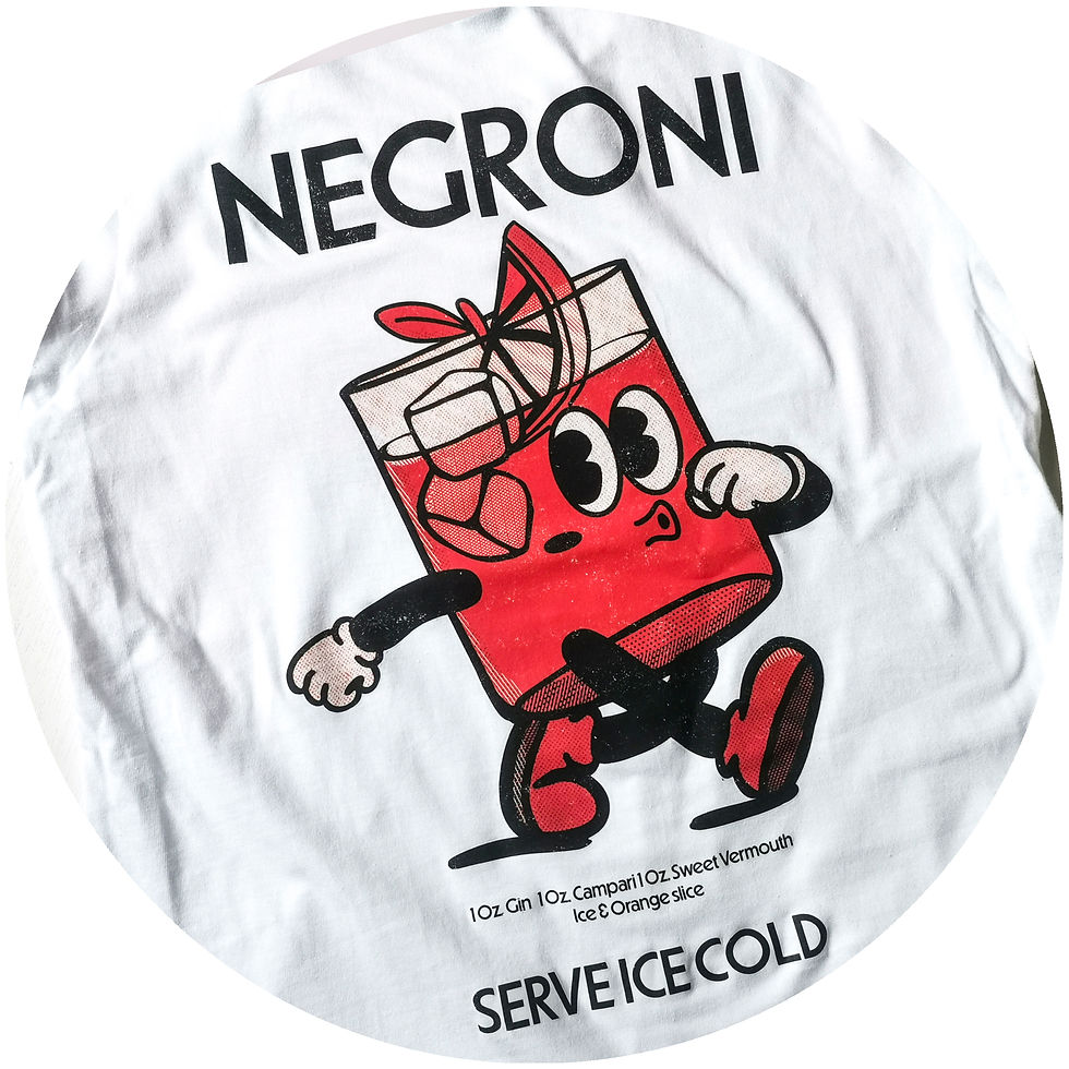Thumbnail: Negroni Retro Mascot Cocktail T-shirt