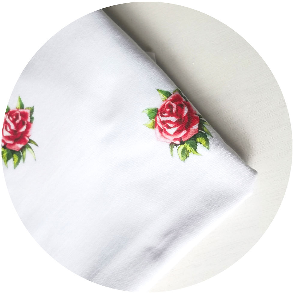 Thumbnail: Aesthetic Rose Pattern T-shirt