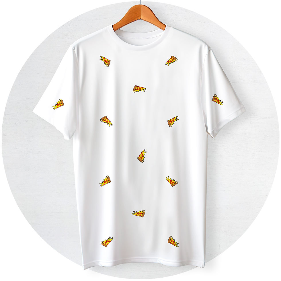 Thumbnail: Pizza Pattern T-shirt