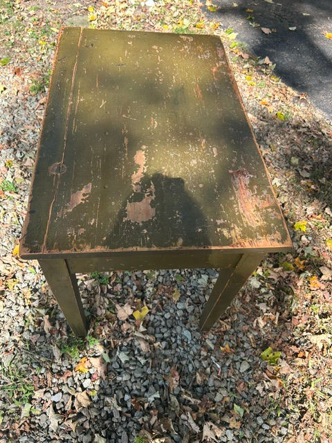 Thumbnail: Vintage Green Side Table, Desk