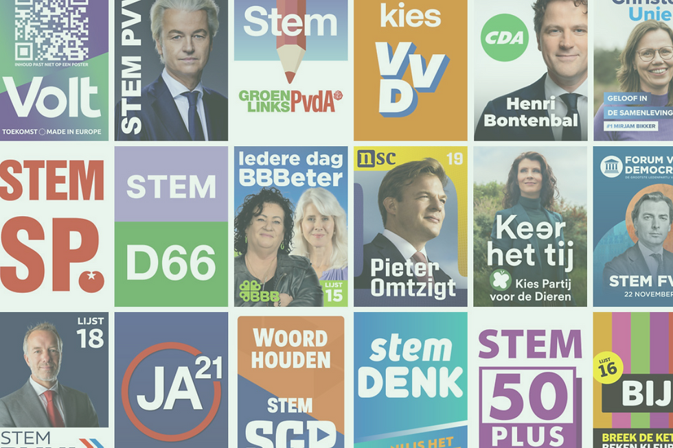 Campagneposters Tweede Kamerverkiezingen 2023