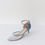 Thumbnail: Flo - Wild Blue Leather with White Embroidery