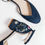 Thumbnail: Jasmine - Navy Blue Suede with Meadow Embroidery