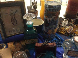 Yemoja / Yemaya - - on our altar for our Temple's Midsummer Ritual on June 18, 2016