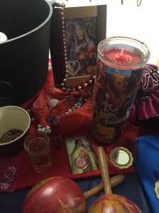 Erzulie / Erzulie Freda - - on our altar for our Temple's Midsummer Ritual on June 18, 2016