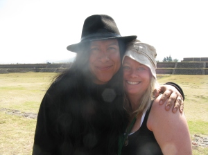 Me and don Jose Ruiz at Quetzalcoatl, Dec. 29, 2014 at Teotihuacan