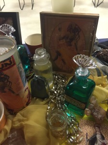 Osun / Oshun - - on our altar for our Temple's Midsummer Ritual on June 18, 2016