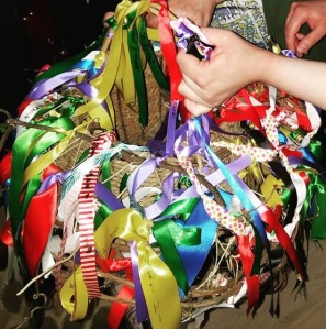 Picture from Spring 2017 after our purple ribbons were added, as well as more ribbons added by others in the Greater St. Louis pagan community. … At the Spirit’s Edge Shamonial Temple 2016 Mabon Ritual, our community added purple ribbons, love and blessings to the “Cauldron of Community” to foster a beautiful and harmonious greater pagan community filled with love, as a follow up to the 2016 Pagan Picnic Opening Ritual.