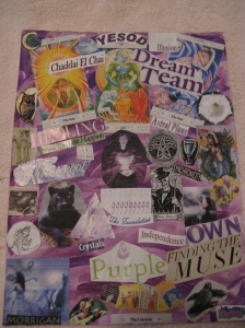 Collage of the sephira Yesod on the tree of Life by Shea Morgan for High Temple of Witchcraft/W4 online class in the Temple of Witchcraft Mystery School