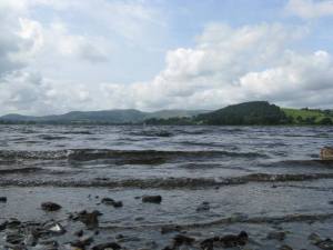 Between. At the shore of Bala Lake