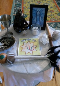 Spirit's Edge Healing Altar for our Online Ritual of Healing, Aug. 25, 2014