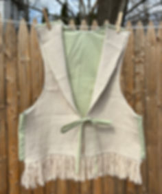 woven vest - hemp