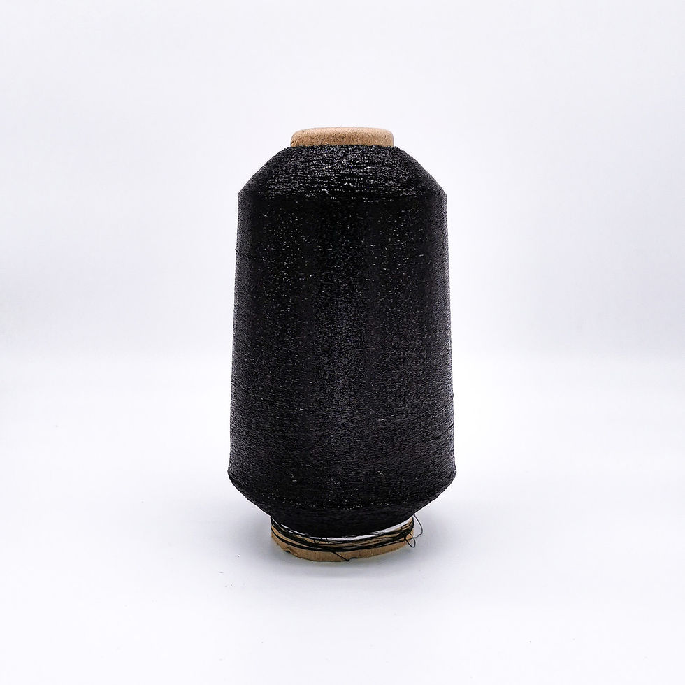 Thumbnail: black lurex yarn