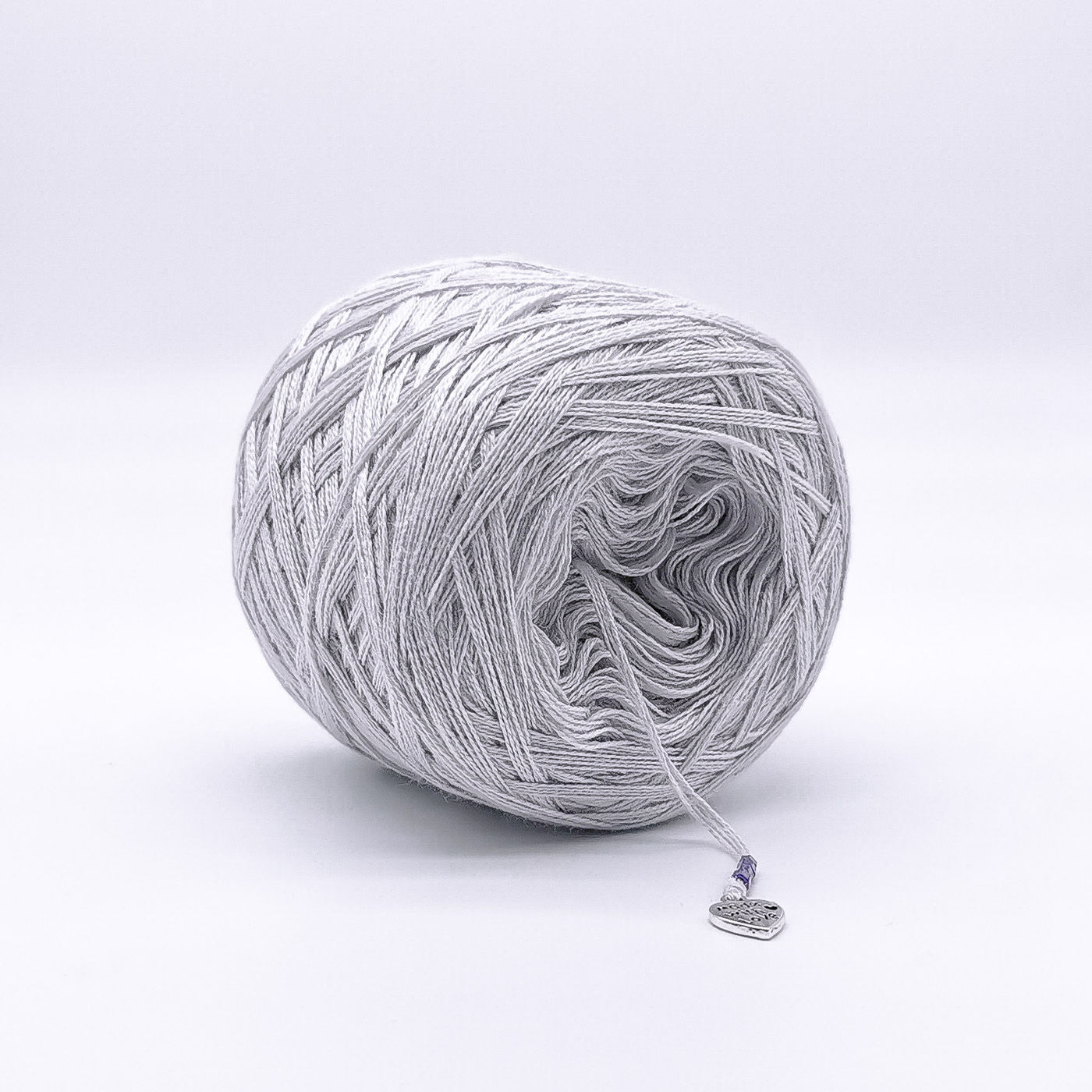 Light Grey coloured yarn cake