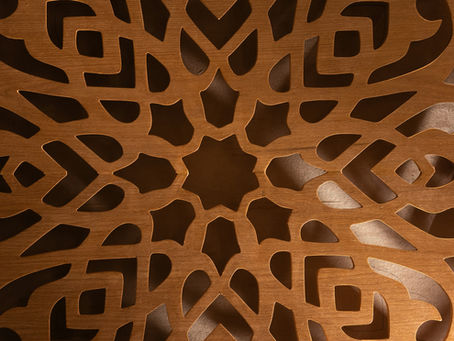 Mandalamuster aus Holz