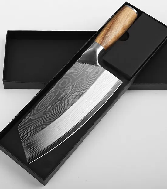 Damascus Laser Pattern Knife 