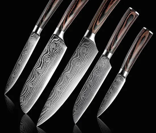 Image of  Stainless steel Santoku Knife Chef Knife. jpg