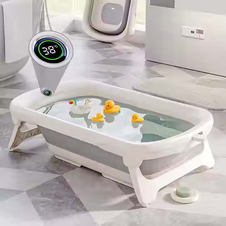 Termostatlı taşınabilir bebek küvetti