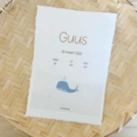 Handgeschept papier Guus