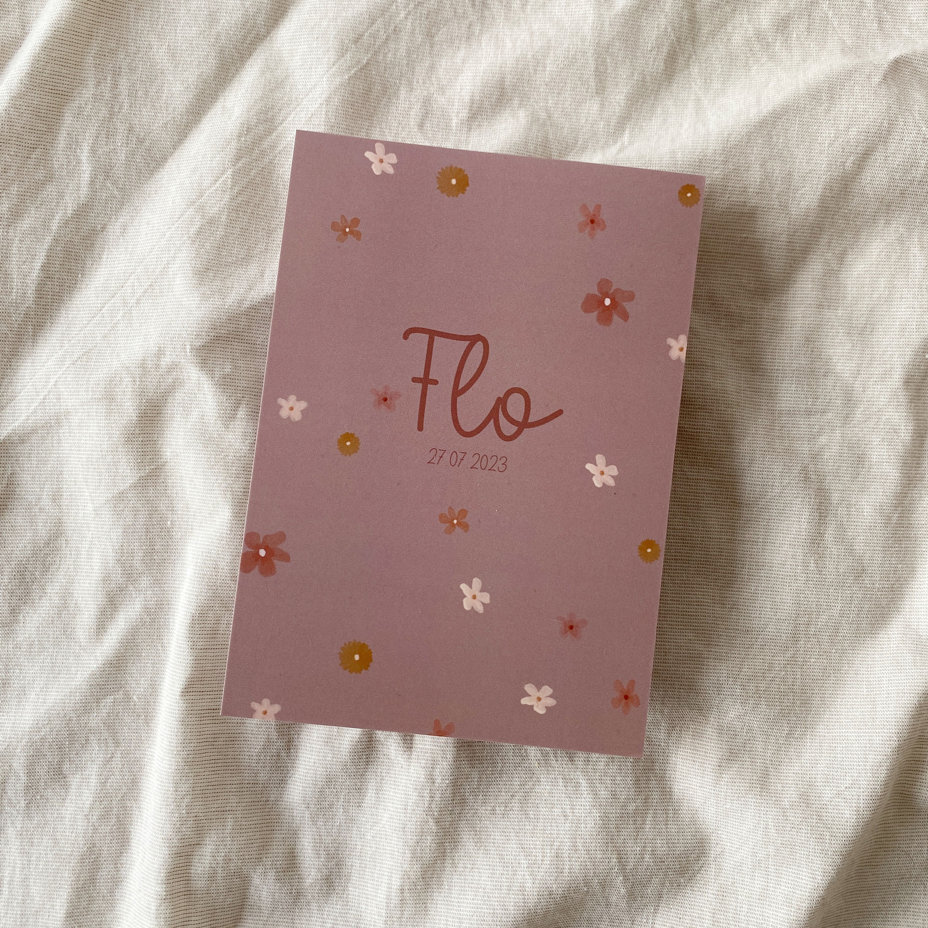 Flo standaard geboortekaartje