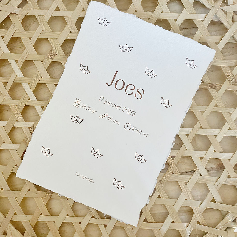 Thumbnail: Handgeschept papier Joes