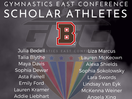 Gymnastics East Conference 2024 Scholar Athletes