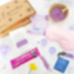 Aromatherapy bath salts and eye mask