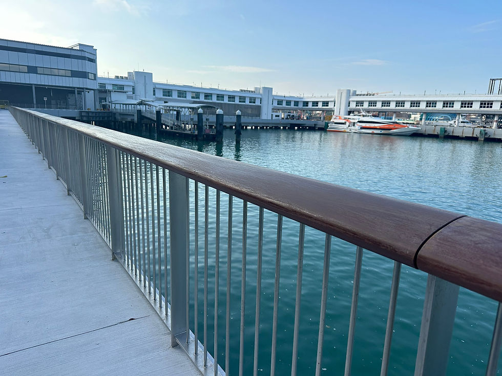 MB1A - SS Railing - Timber Handle