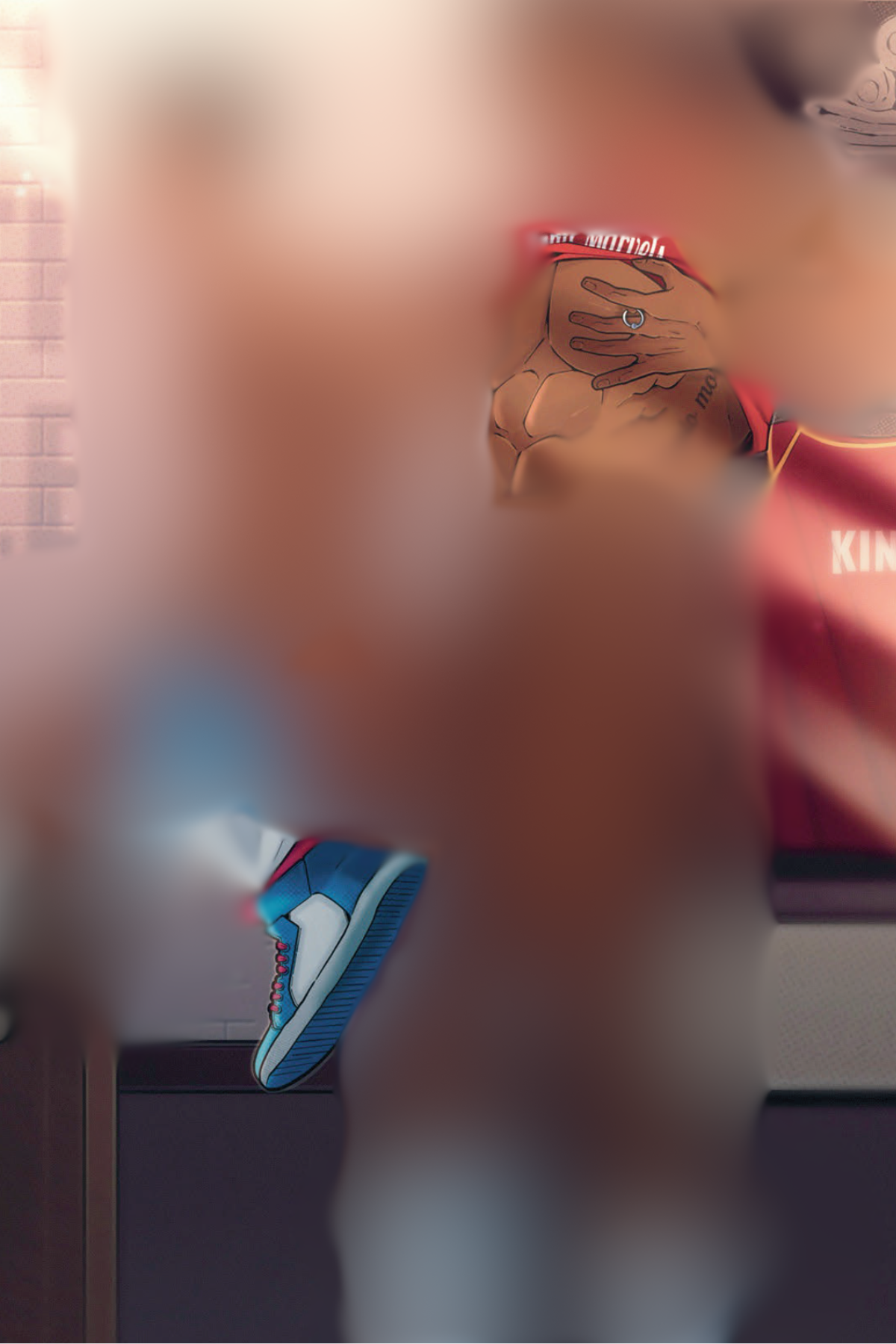 NSFW Art Print Locker Room-4x6"