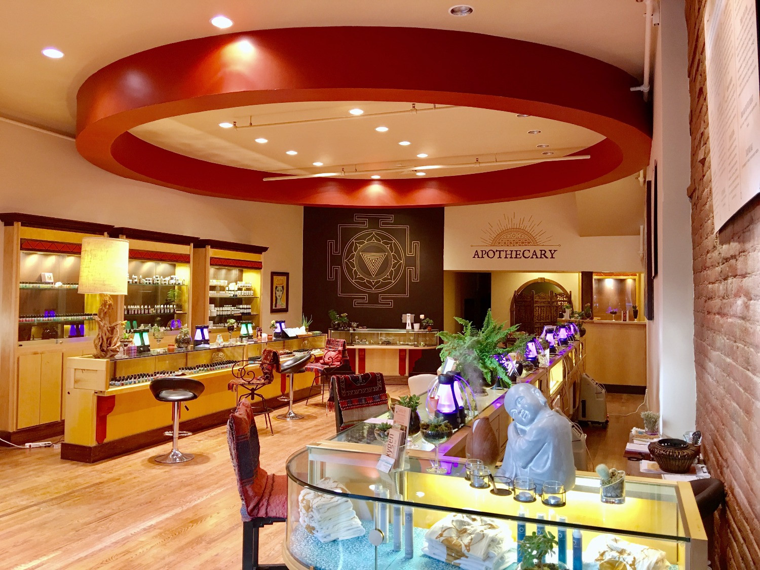 Apothecary Dining - One Sacred restaurant logo - View nutrition facts, calories, and macros for menu items at 133 W San Francisco St, Santa Fe, NM 87501