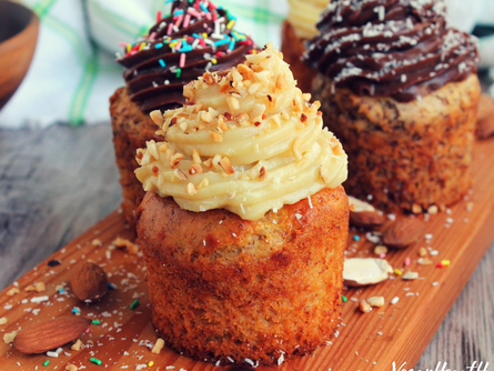 MUFFINS CIOCCOLATO E BANANA