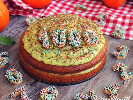 ORANGE CAKE WITH ALMOND CREAM