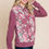 Thumbnail: Floral Printed Contrast Hoodie With Relaxed Fit And Cuff Detail