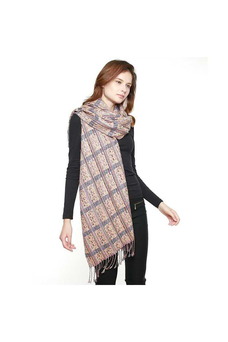 Thumbnail: Viscose Plaid Check Scarf