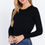Thumbnail: Long Slv Open Back Sweater Top