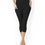 Thumbnail: High Waisted Yoga Capri Leggings - Black
