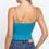 Thumbnail: Elastic Strap Two Ply Dty Brushed Knit Cami Top