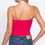 Thumbnail: Elastic Strap Two Ply Dty Brushed Knit Cami Top