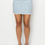 Thumbnail: Button Frayed Denim Mini Skirt
