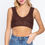 Thumbnail: Textured Crop Sweater Tank Top       