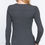 Thumbnail: Long Slv V-neck Placket Thermal Top